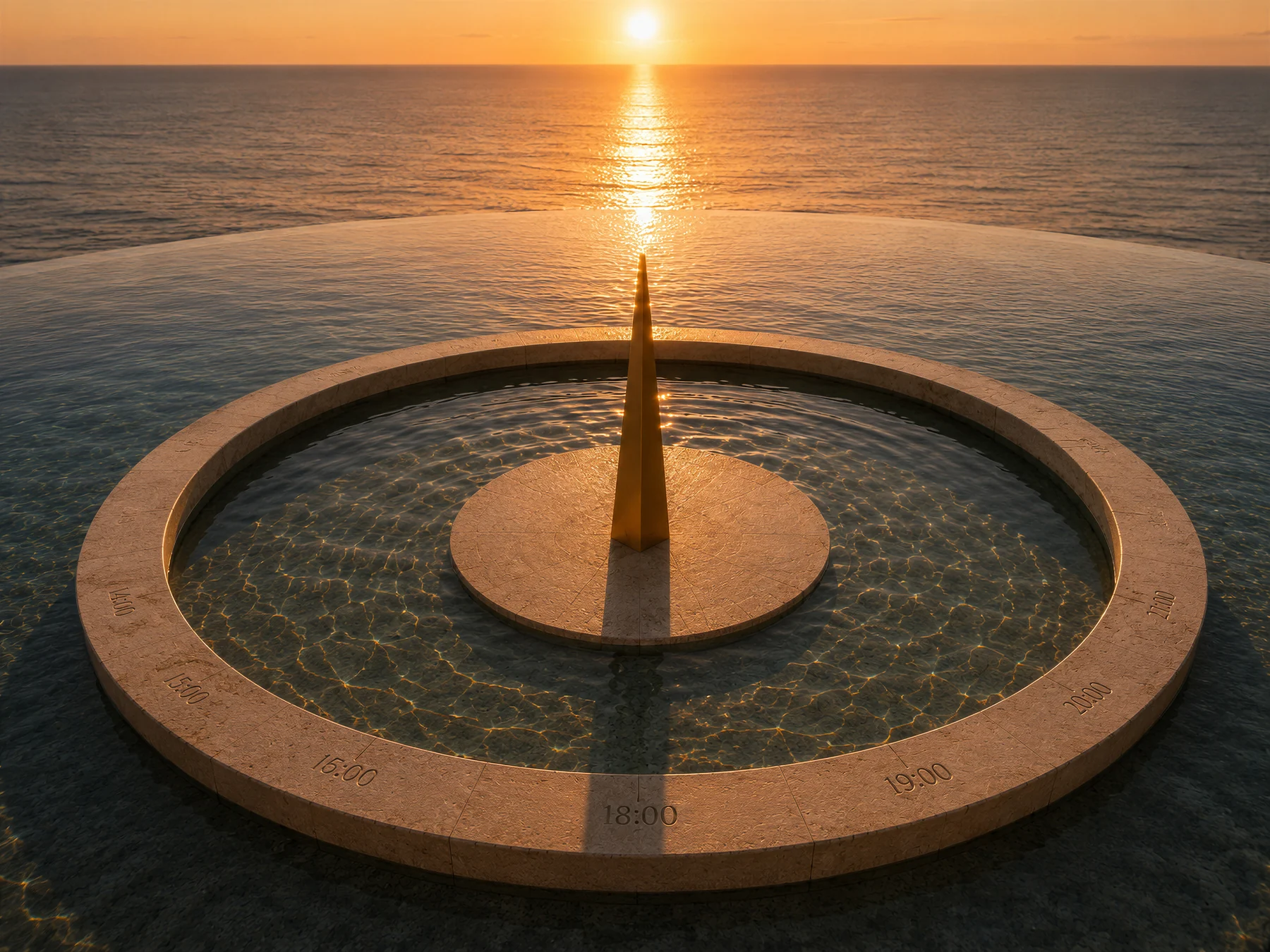 Jacuzzi reloj solar
